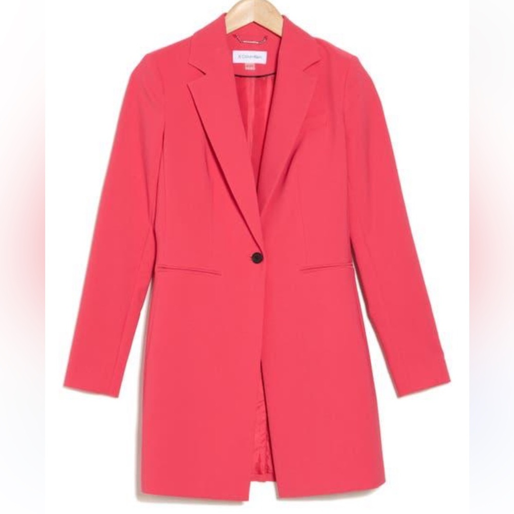 Calvin Klein One-Button Long Topper